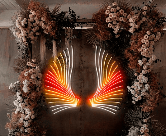 Wings Neon Sign Neonsignsindia