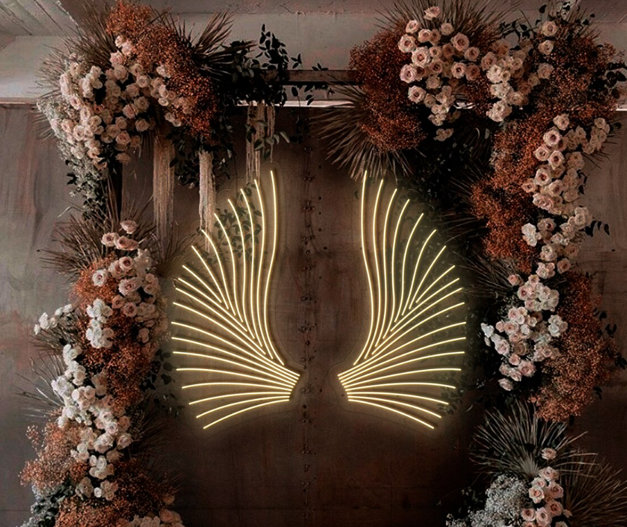 Wings Neon Sign Neonsignsindia