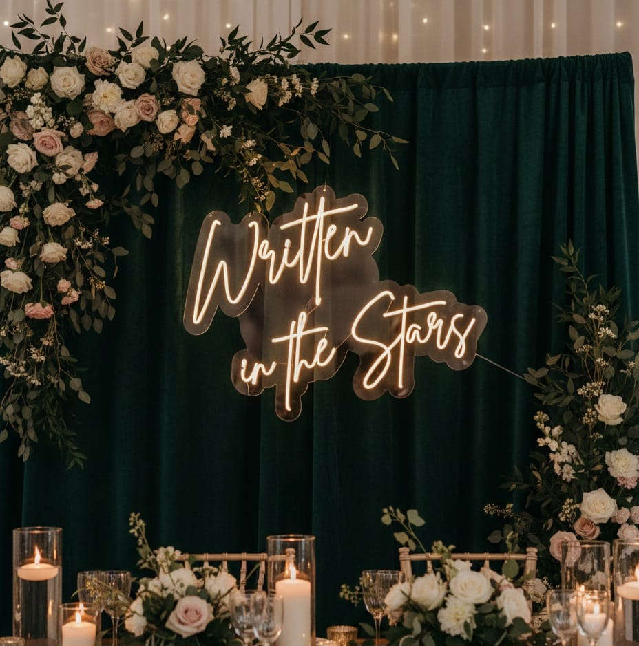 🌙 Written in the Stars Neon Sign Neonsignsindia
