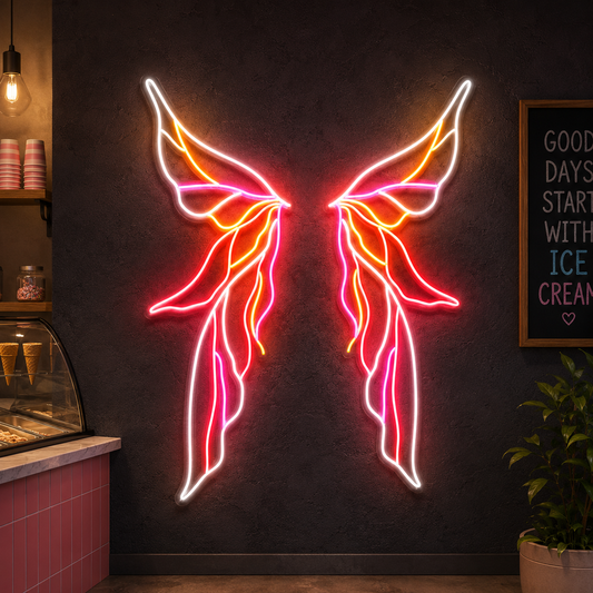 Phoenix Fire Wings Neon Sign