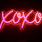 XOXO Night Lights (5x12 inches) Neonsignsindia