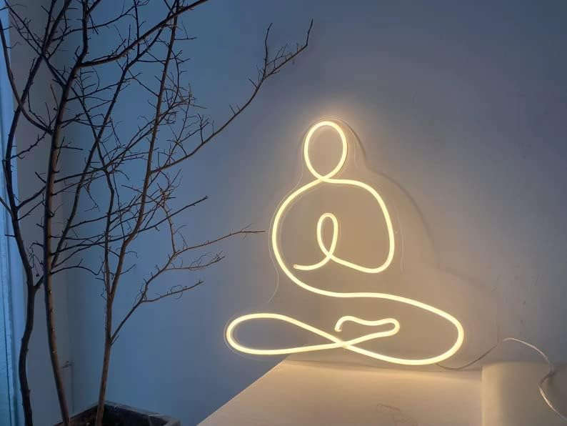 yoga led neon sign (12x18 inches) Neonsignsindia
