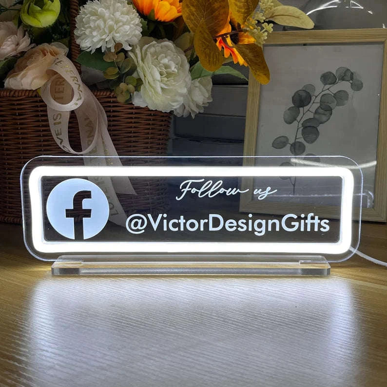 Youtube/Instagram/Facebook neon with etching effect Neonsignsindia