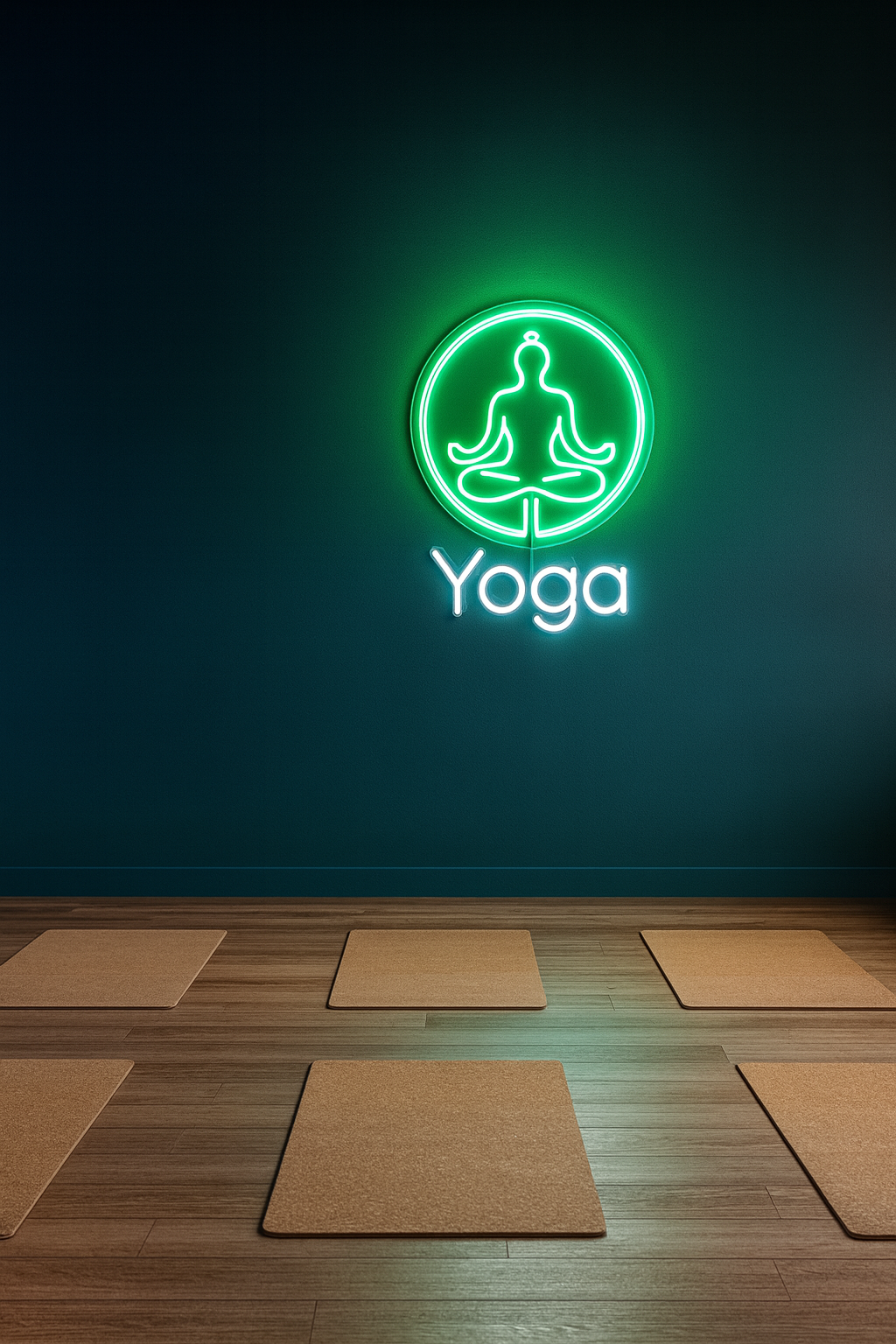 Zen Glow – fitness GYM Yoga LED Neon Sign for Meditation & Wellness Spaces Neonsignsindia