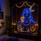 Adiyogi Shiva Neon Sign - Blue