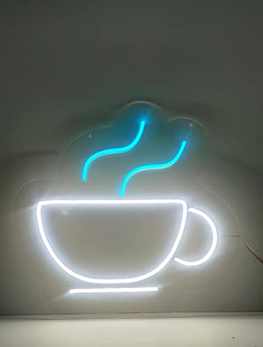 Coffee neon Sign/Light (12 x 12 inches) Neon LED Light, Decorative Light for Room, Party and Bar Comes with an Adaptor