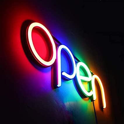 Open Neon Sign 16x6