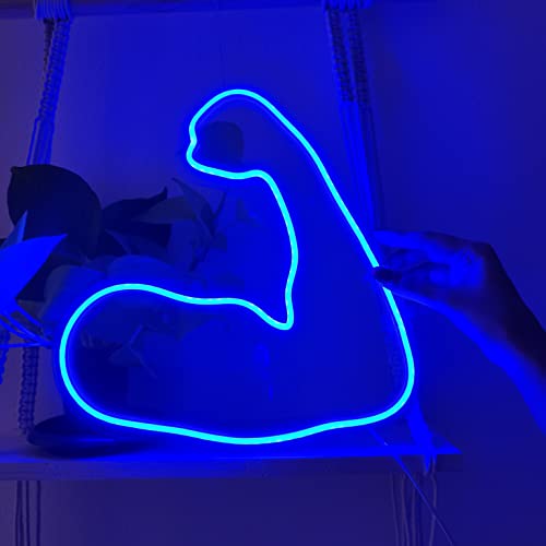 Biceps Gym neon Sign (12x13 inches)