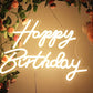 Happy Birthday Neon Sign (12x16 inches)