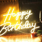 Happy Birthday Neon Sign (12x16 inches)