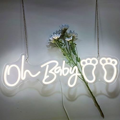 Oh Baby Neon Sign  20 x 6.5 inches