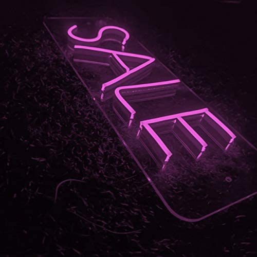 Neon Sign Sale LED Light (6x18 inches) Decorative Sign Board lights for shops, Mall, Pub ,Hotels with Adaptor (Purple)