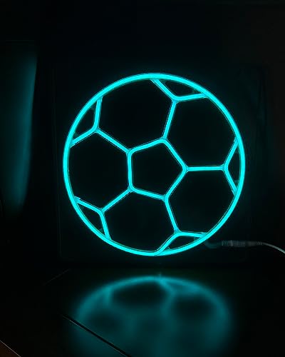 Soccer Neon Sign Dimmable 12 * 12 Inch