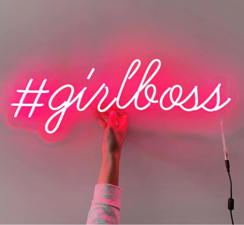 #girlboss pink neon sign (8*18 inches) - Neonsignsindia