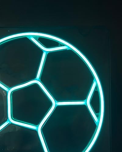 Soccer Neon Sign Dimmable 12 * 12 Inch