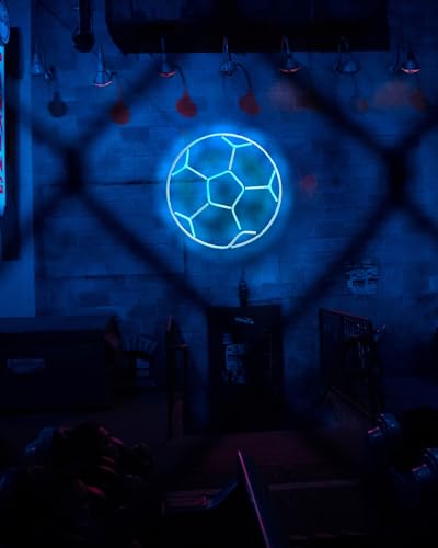 Soccer Neon Sign Dimmable 12 * 12 Inch