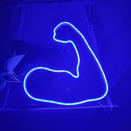 Biceps Gym neon Sign (12x13 inches)