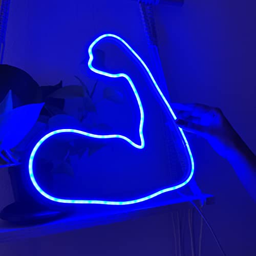 Biceps Gym neon Sign (12x13 inches)