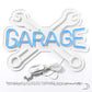 Garage Wrench Neon Sign 14x11 inches