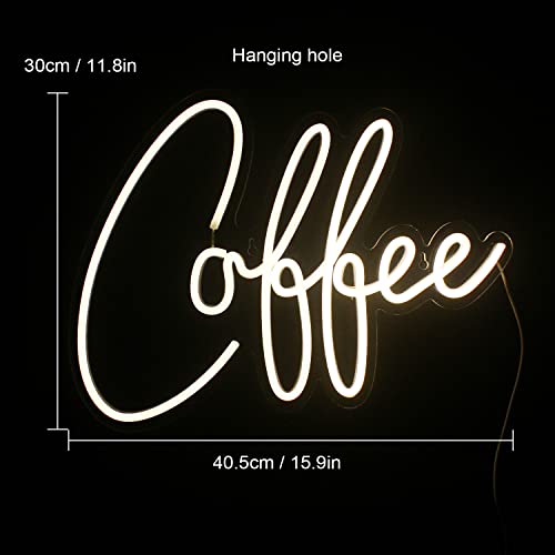 Coffee Neon Sign Restaurant Neon Light Sign Art Wall Sign for Beer Bar Club Bedroom Windows Glass Hotel Pub Cafe Wedding Birthday Party Gifts