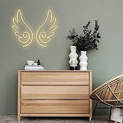 Angel Wings Neon Sign（30×12 inches）