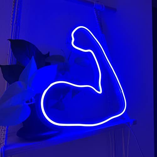 Biceps Gym neon Sign (12x13 inches)