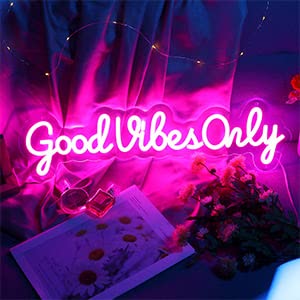 Good Vibes Only Neon Signs/Neon Lights (24x8 inches)