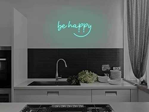 Be Happy NEON Sign (8x18 inches)