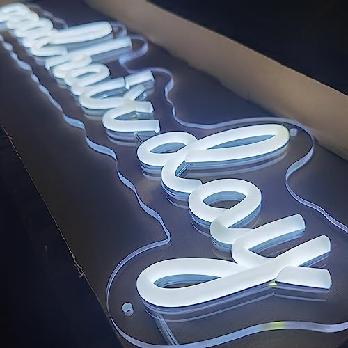 Neon Good Hair Day LED Neon Sign for Hair Salon Wall Decor,Hair Salon Sign for Business,Store Wall Decoration,Handmade Hair Sign Gift,Hair Salon Decor (25 * 7.4inches(63.5 * 19cm), Warm White)