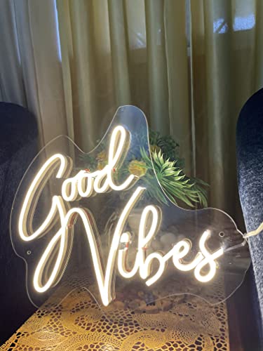 Good Vibes neon Sign (12x12 Inches)