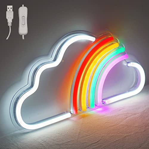 Rainbow Cloud Neon - Neonsignsindia