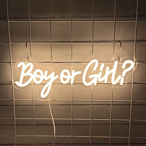 Boy or Girl Neon Sign 15x6 Inches