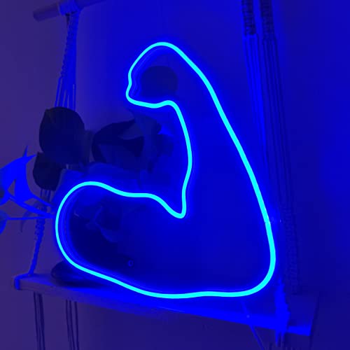 Biceps Gym neon Sign (12x13 inches)