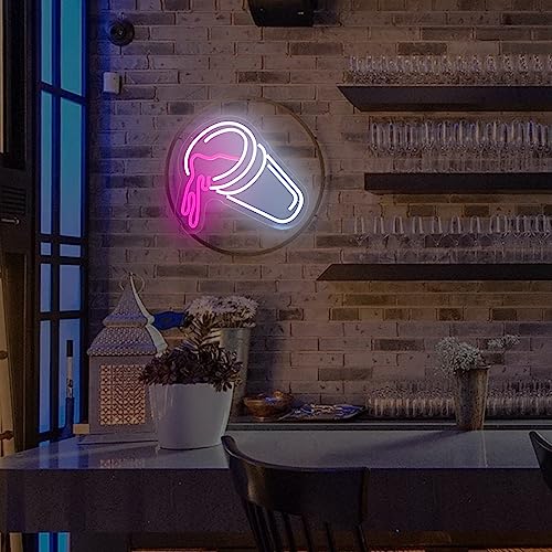 Double Cups Neon Sign 15x13 inches