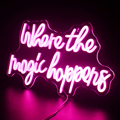 Where The Magic Happens Neon Sign (17x12 Inch)