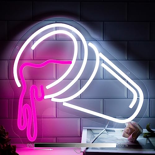 Double Cups Neon Sign 15x13 inches