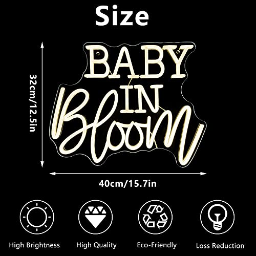 Baby In Bloom Neon Signs (12x15 inches)