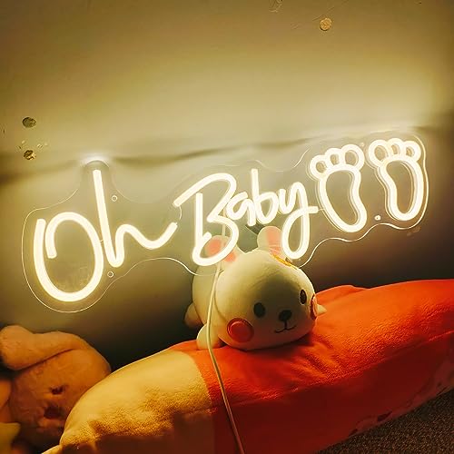 Oh Baby Neon Sign  20 x 6.5 inches