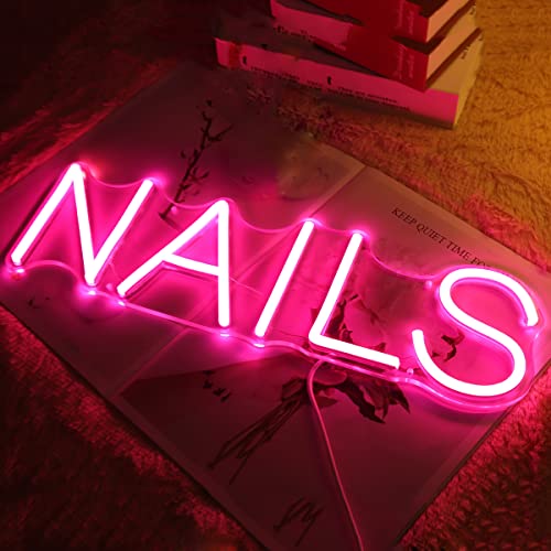 NAILS Neon Sign (17x8inches)