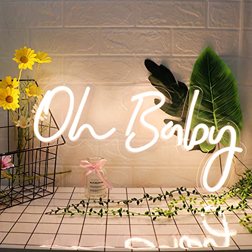 Oh Baby Neon Light Signs (24×12 inches)