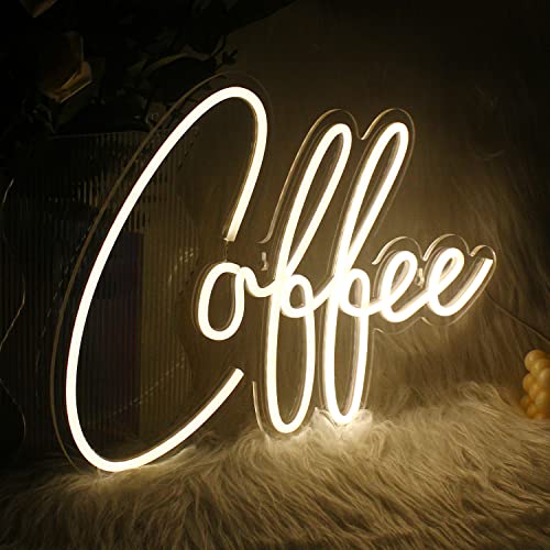 Coffee Neon Sign Restaurant Neon Light Sign Art Wall Sign for Beer Bar Club Bedroom Windows Glass Hotel Pub Cafe Wedding Birthday Party Gifts