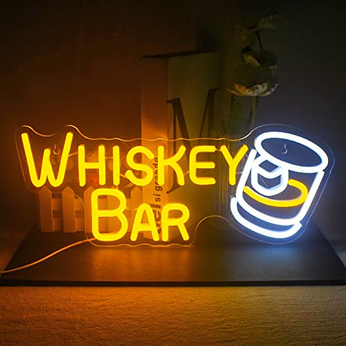 Whiskey Bar Neon Sign 6x16 inches