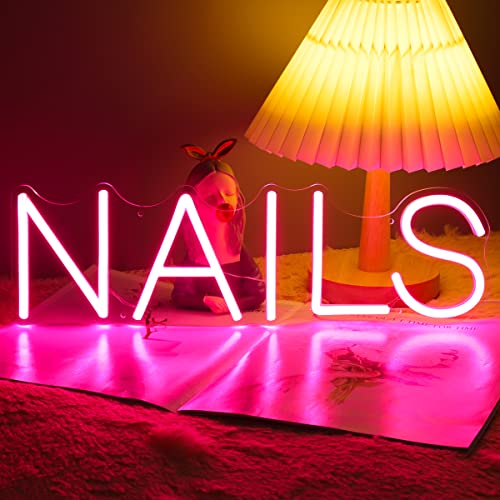 NAILS Neon Sign (17x8inches)