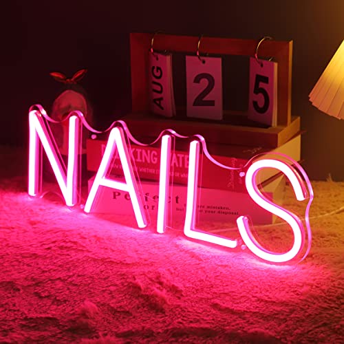 NAILS Neon Sign (17x8inches)