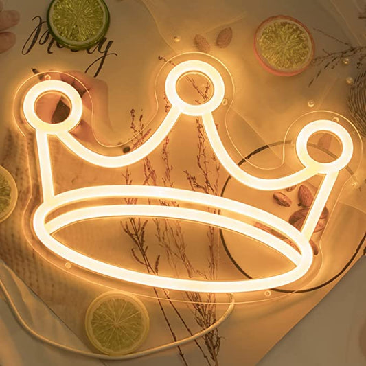 Crown Neon Signs(14 X 10 Inches) - Neonsignsindia