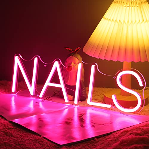 NAILS Neon Sign (17x8inches)