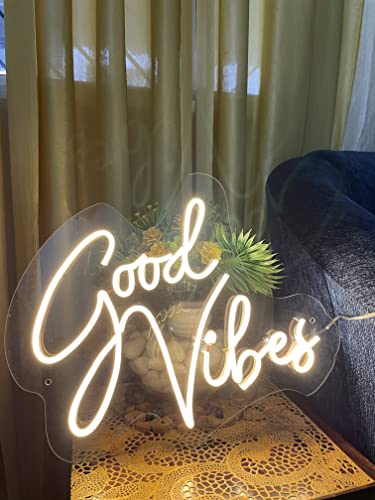 Good Vibes neon Sign (12x12 Inches)