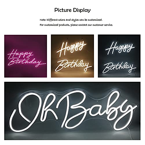 Happy Birthday Neon Light Sign (14x18 inches)