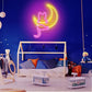 Anime Cat & Moon Neon sign (