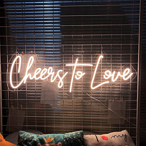 Cheers to Love Neon Sign (8x20 inches)